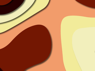 3D abstract paper art style, design layout for business presentations, flyers, posters, prints, decoration, cards, brochure cover.