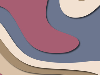 3D abstract paper art style, design layout for business presentations, flyers, posters, prints, decoration, cards, brochure cover.