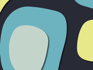 3D abstract paper art style, design layout for business presentations, flyers, posters, prints, decoration, cards, brochure cover.