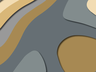 3D abstract paper art style, design layout for business presentations, flyers, posters, prints, decoration, cards, brochure cover.