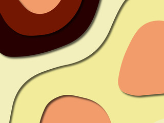 3D abstract paper art style, design layout for business presentations, flyers, posters, prints, decoration, cards, brochure cover.