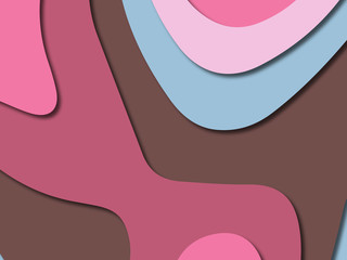 3D abstract paper art style, design layout for business presentations, flyers, posters, prints, decoration, cards, brochure cover.