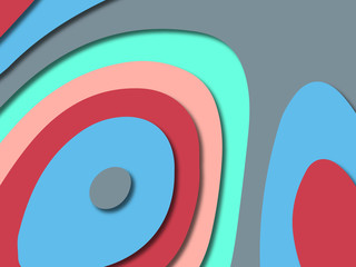 3D abstract paper art style, design layout for business presentations, flyers, posters, prints, decoration, cards, brochure cover.