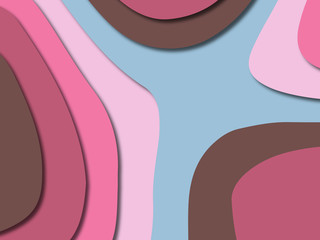 3D abstract paper art style, design layout for business presentations, flyers, posters, prints, decoration, cards, brochure cover.