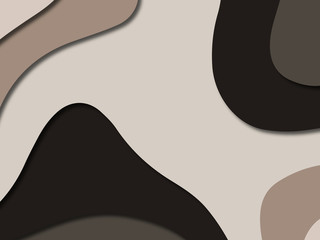 3D abstract paper art style, design layout for business presentations, flyers, posters, prints, decoration, cards, brochure cover.