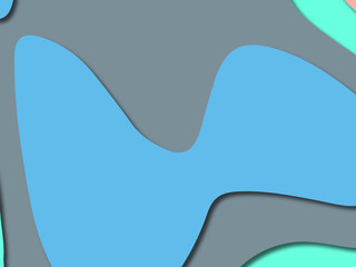 3D abstract paper art style, design layout for business presentations, flyers, posters, prints, decoration, cards, brochure cover.