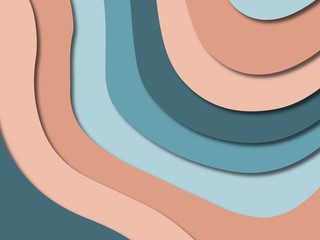 3D abstract paper art style, design layout for business presentations, flyers, posters, prints, decoration, cards, brochure cover.