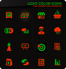 Business icons set