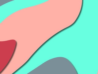 3D abstract paper art style, design layout for business presentations, flyers, posters, prints, decoration, cards, brochure cover.