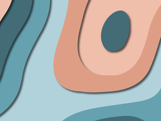 3D abstract paper art style, design layout for business presentations, flyers, posters, prints, decoration, cards, brochure cover.