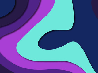 3D abstract paper art style, design layout for business presentations, flyers, posters, prints, decoration, cards, brochure cover.