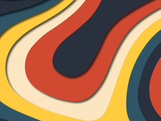 3D abstract paper art style, design layout for business presentations, flyers, posters, prints, decoration, cards, brochure cover.