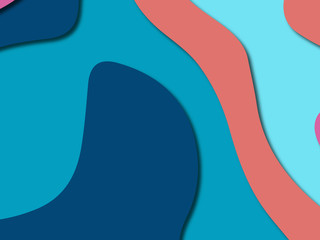 3D abstract paper art style, design layout for business presentations, flyers, posters, prints, decoration, cards, brochure cover.