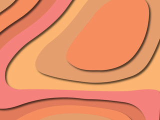 3D abstract paper art style, design layout for business presentations, flyers, posters, prints, decoration, cards, brochure cover.