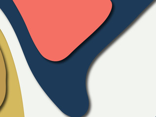 3D abstract paper art style, design layout for business presentations, flyers, posters, prints, decoration, cards, brochure cover.