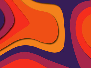 3D abstract paper art style, design layout for business presentations, flyers, posters, prints, decoration, cards, brochure cover.