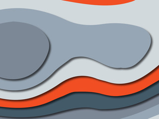 3D abstract paper art style, design layout for business presentations, flyers, posters, prints, decoration, cards, brochure cover.