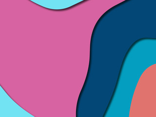 3D abstract paper art style, design layout for business presentations, flyers, posters, prints, decoration, cards, brochure cover.