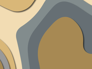 3D abstract paper art style, design layout for business presentations, flyers, posters, prints, decoration, cards, brochure cover.