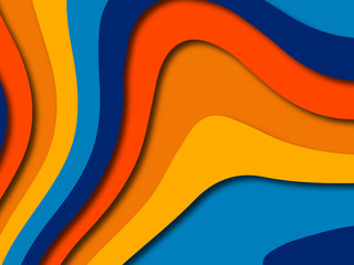 3D abstract paper art style, design layout for business presentations, flyers, posters, prints, decoration, cards, brochure cover.