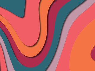 3D abstract paper art style, design layout for business presentations, flyers, posters, prints, decoration, cards, brochure cover.