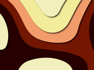 3D abstract paper art style, design layout for business presentations, flyers, posters, prints, decoration, cards, brochure cover.