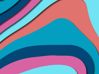 3D abstract paper art style, design layout for business presentations, flyers, posters, prints, decoration, cards, brochure cover.