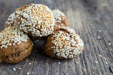 Healthy vegetarian cereal snacks concept.
