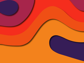 3D abstract paper art style, design layout for business presentations, flyers, posters, prints, decoration, cards, brochure cover.