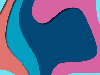 3D abstract paper art style, design layout for business presentations, flyers, posters, prints, decoration, cards, brochure cover.