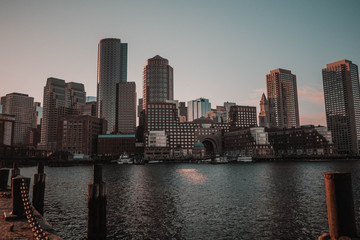 Fototapeta na wymiar Boston sky line