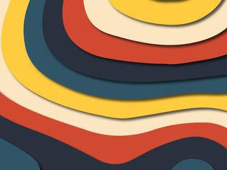 Obraz premium 3D abstract paper art style, design layout for business presentations, flyers, posters, prints, decoration, cards, brochure cover.