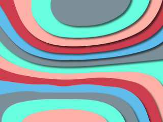 3D abstract paper art style, design layout for business presentations, flyers, posters, prints, decoration, cards, brochure cover.