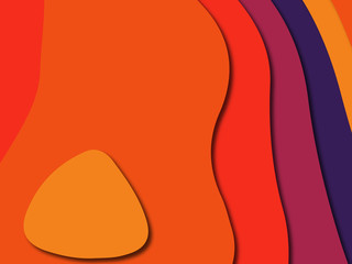 3D abstract paper art style, design layout for business presentations, flyers, posters, prints, decoration, cards, brochure cover.