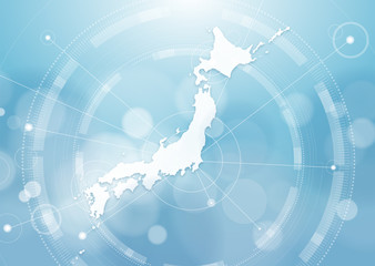 Global Image, Map of Japan, Vector Graphics