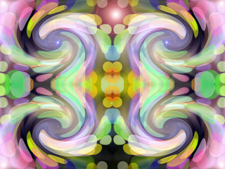 Forme astratte di colori in movimento © Franxuc