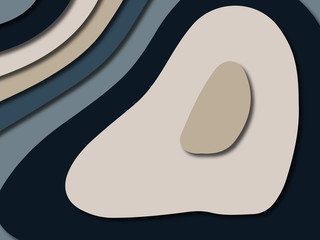 3D abstract paper art style, design layout for business presentations, flyers, posters, prints, decoration, cards, brochure cover.