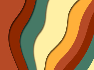 3D abstract paper art style, design layout for business presentations, flyers, posters, prints, decoration, cards, brochure cover.