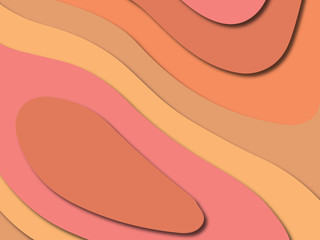 Fototapeta premium 3D abstract paper art style, design layout for business presentations, flyers, posters, prints, decoration, cards, brochure cover.