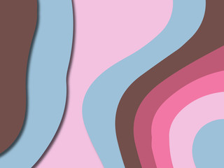 3D abstract paper art style, design layout for business presentations, flyers, posters, prints, decoration, cards, brochure cover.