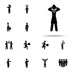 businesswoman, relax icon. businesswoman icons universal set for web and mobile