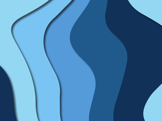 3D abstract paper art style, design layout for business presentations, flyers, posters, prints, decoration, cards, brochure cover.