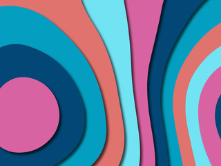 3D abstract paper art style, design layout for business presentations, flyers, posters, prints, decoration, cards, brochure cover.