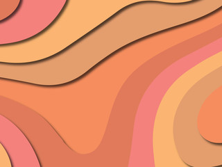 3D abstract paper art style, design layout for business presentations, flyers, posters, prints, decoration, cards, brochure cover.