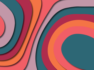 3D abstract paper art style, design layout for business presentations, flyers, posters, prints, decoration, cards, brochure cover.