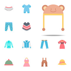 Hat color icon. Clothes icons universal set for web and mobile