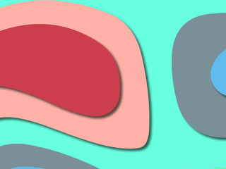 3D abstract paper art style, design layout for business presentations, flyers, posters, prints, decoration, cards, brochure cover.