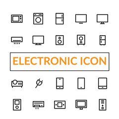 Electronic Line icon Set for your mobile app , website and ready to printable design