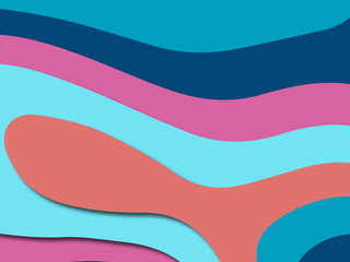 3D abstract paper art style, design layout for business presentations, flyers, posters, prints, decoration, cards, brochure cover.