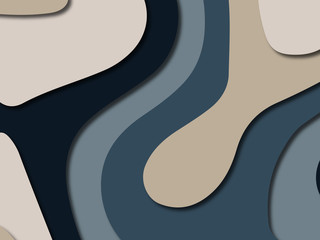 3D abstract paper art style, design layout for business presentations, flyers, posters, prints, decoration, cards, brochure cover.